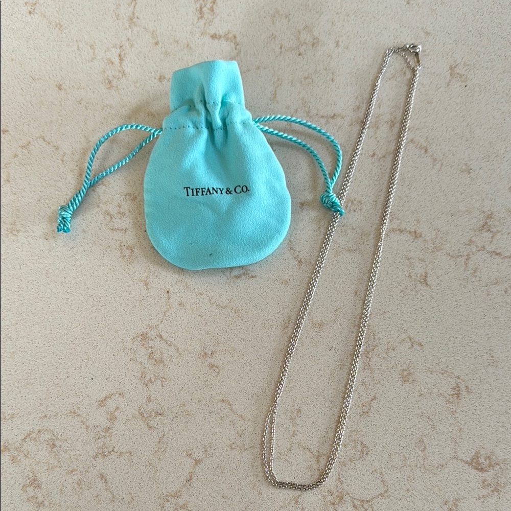 Tiffany & Co. 36in Sterling Silver Chain w/ pouch